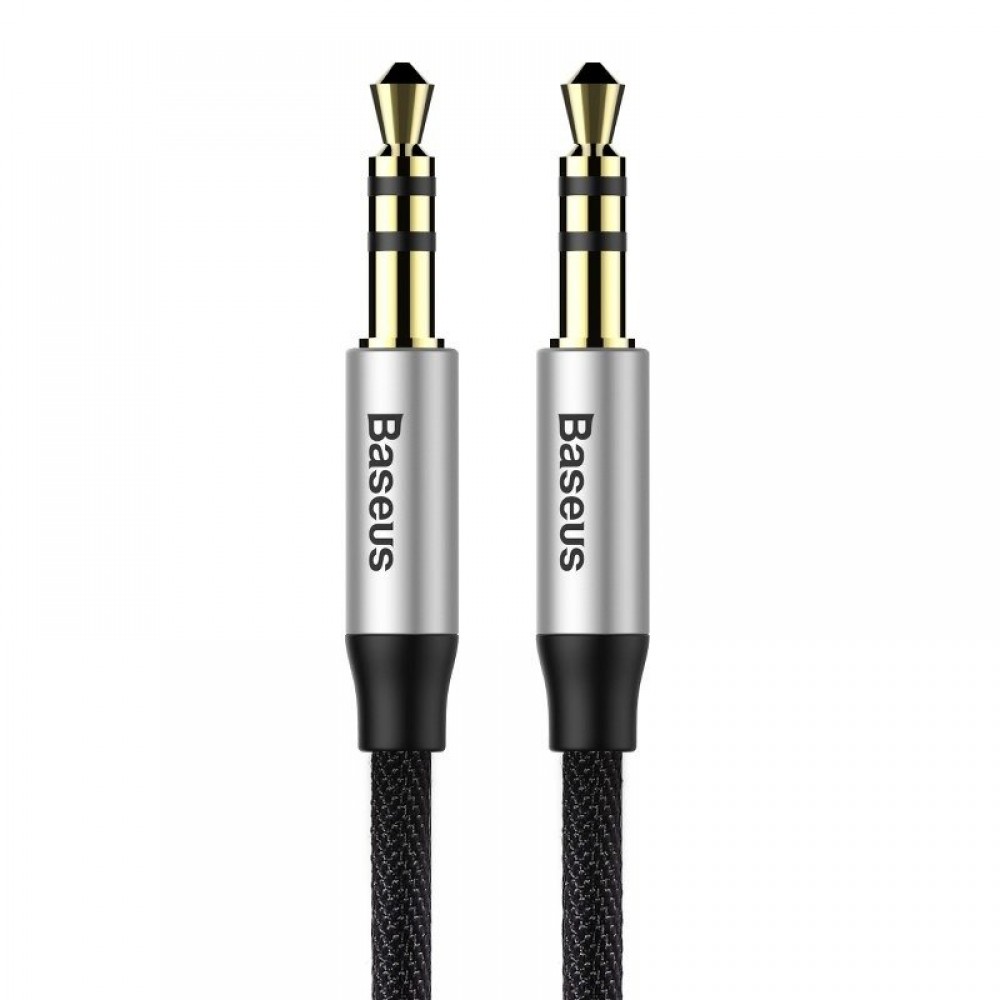 Baseus Cable 3.5mm male - 3.5mm male 1.5m (CAM30-CS1) -Black/ Silver