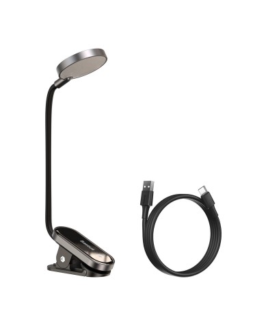 Baseus Φωτιστικό LED για Διάβασμα Mini Reading Clip Lamp - Μαύρο (DGRAD-0G)