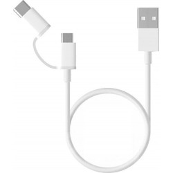 Καλώδιο Xiaomi USB to Type-C/ microUSB 0.3m White SJV4083TY