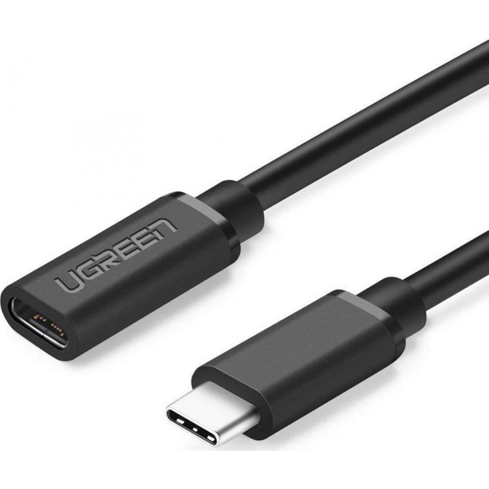 Καλώδιο Ugreen USB 3.1 Cable USB-C male - USB-C female 60W Μαύρο 0.5m (40574)