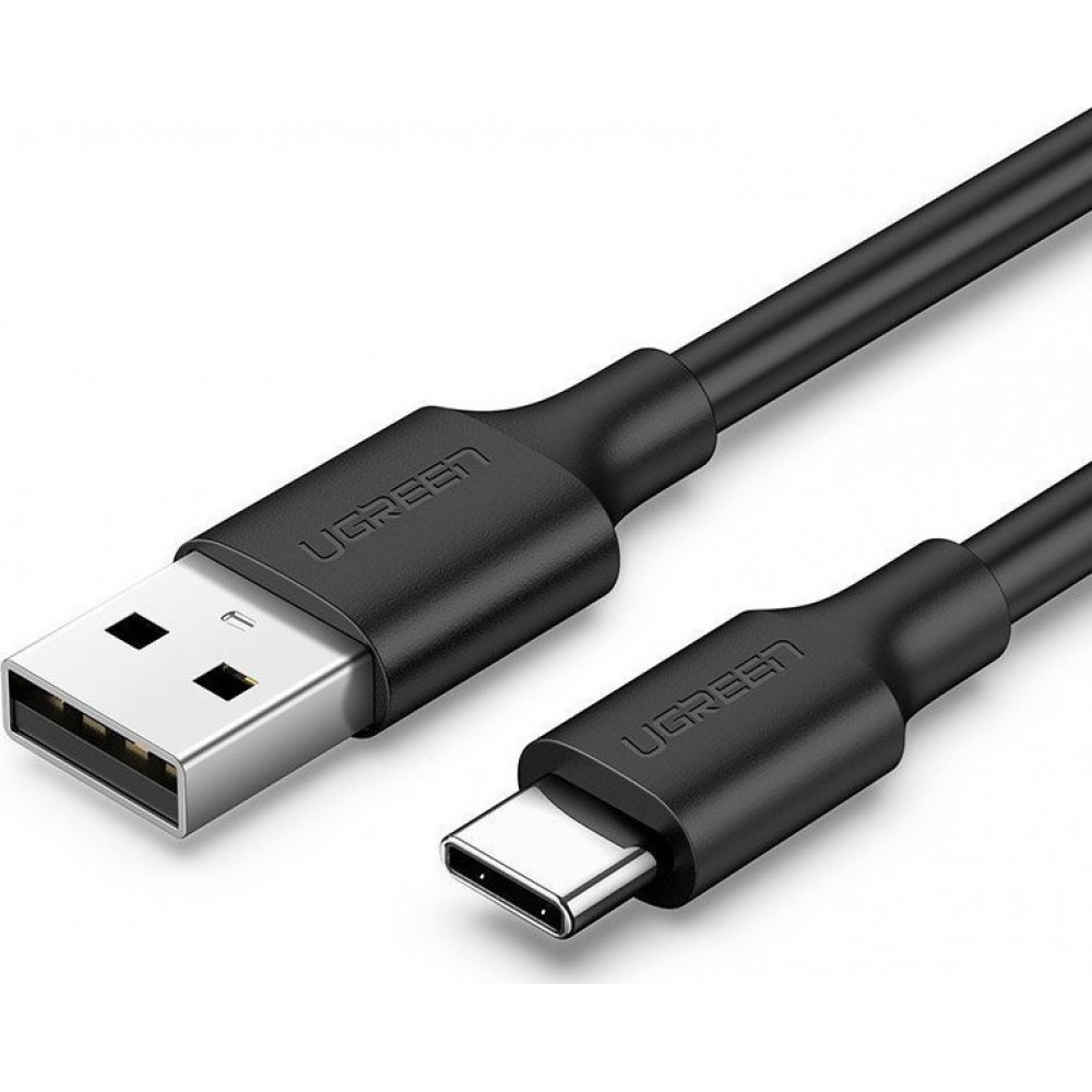 Ugreen Καλώδιο Φόρτισης / Δεδομένων US287 USB 2.0 to USB-C 3Α 480Mb/s Cable 3m - Μαύρο (60826)