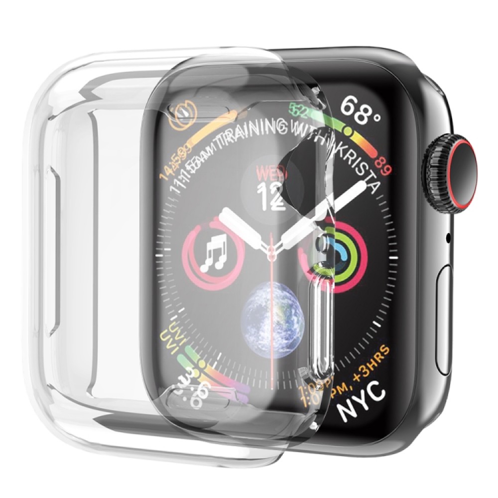 Προστατευτική θήκη σιλικόνης με ενσωματωμένη προστασία οθόνης για το Apple Watch Series 8 / 7 41mm (Transparent)  