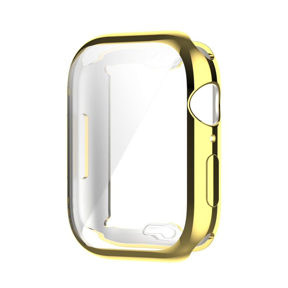 Προστατευτική θήκη σιλικόνης με ενσωματωμένη προστασία οθόνης για το  Apple Watch Series 8 / 7 45mm (Gold)  