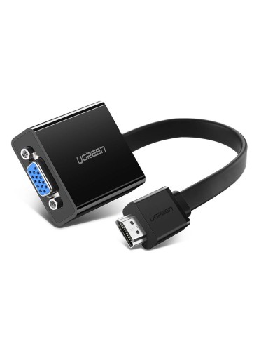 Ugreen HDMI - VGA micro USB / audio 3,5 mm mini jack adapter black (40248) 