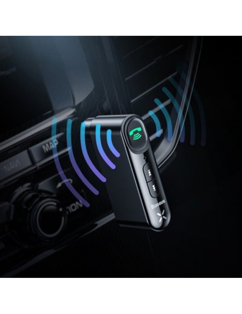 Baseus Qiyin Ασύρματος δέκτης Bluetooth σε 3.5mm Jack για stereo αυτοκίνητου (WXQY-01)