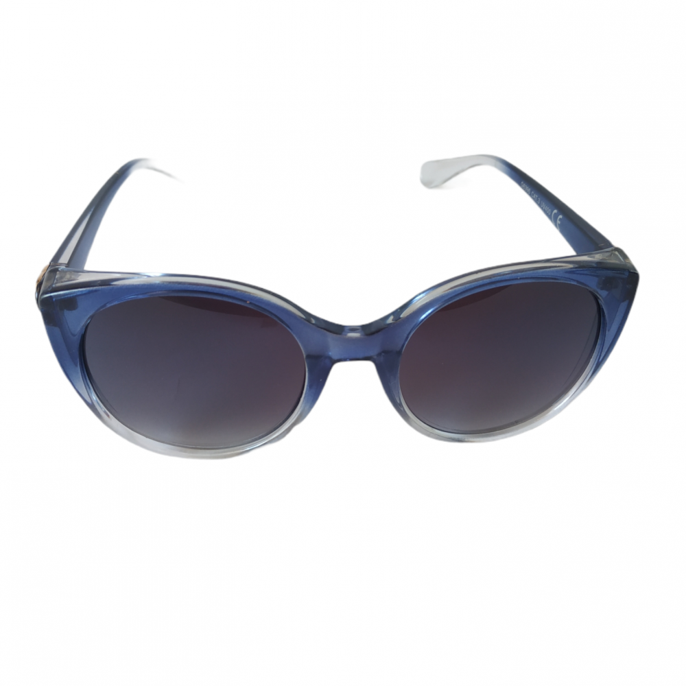 Γυαλιά ηλίου με μαύρο φακό και μπλε ντεγκραντέ σκελετό