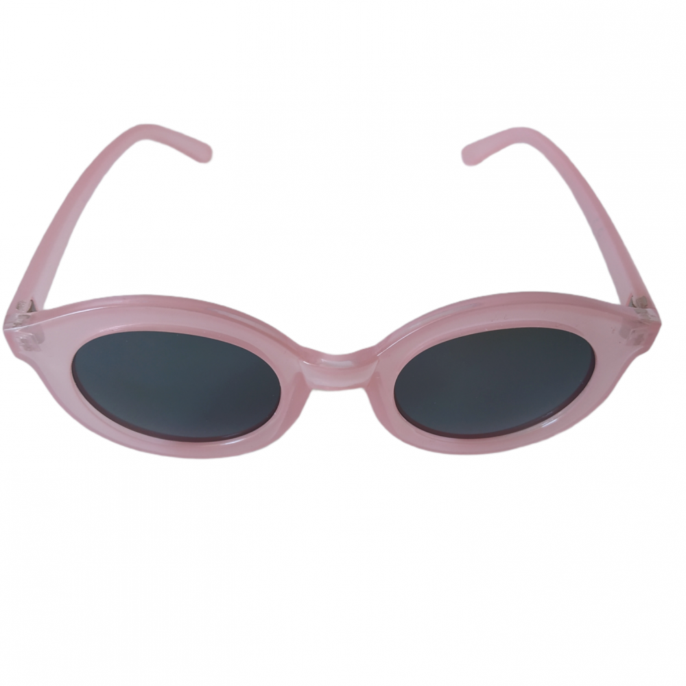 Γυαλιά ηλίου με μαύρο φακό και ροζ σκελετό