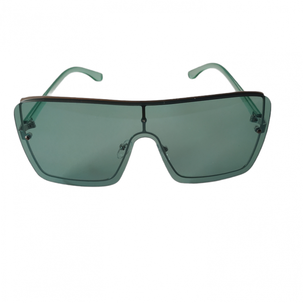 Γυαλιά ηλίου με πράσινο διάφανο φακό και πράσινο διάφανο σκελετό