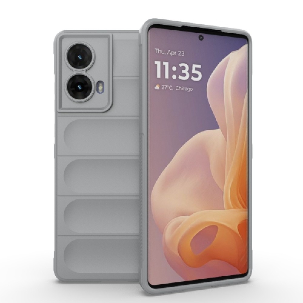 Θήκη πλάτης σιλικόνης Magic Shield TPU για το Motorola Moto G85 5G Grey