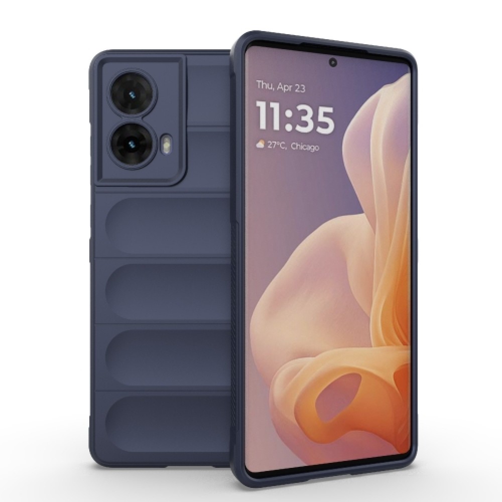 Θήκη πλάτης σιλικόνης Magic Shield TPU για το Motorola Moto G85 5G Dark Blue