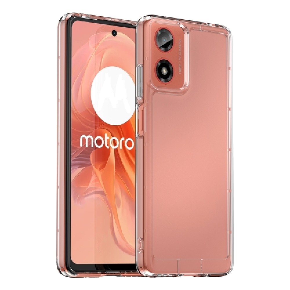 Θήκη πλάτης σιλικόνης TPU Candy Series για το Motorola Moto G24 / G24 Power / G04 / G04s / E14 Transparent