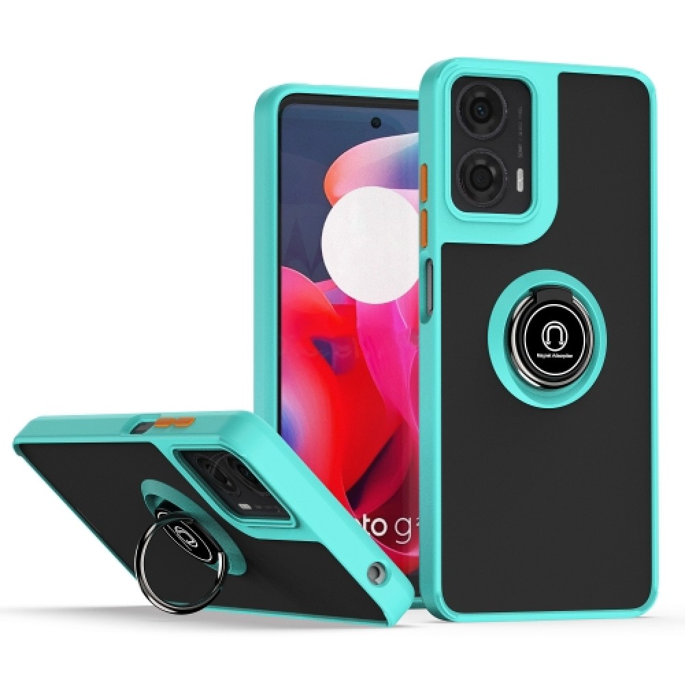 Θήκη πλάτης Shadow Series PC - TPU με kickstand για το Motorola Moto G24 / G24 Power / G04 / G04s / E14 Sky Blue