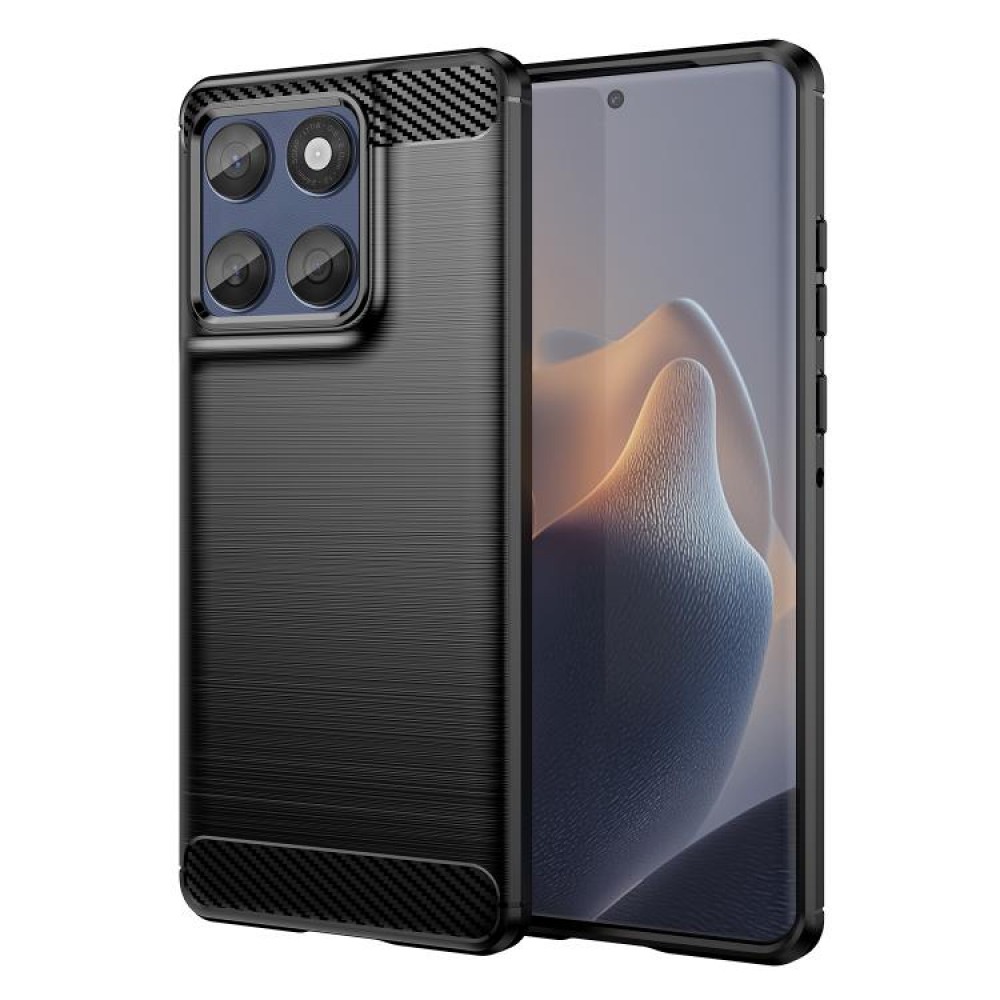 Θήκη Carbon Back Cover Σιλικόνης για τo Motorola Moto Edge 60 Fusion 5G Black