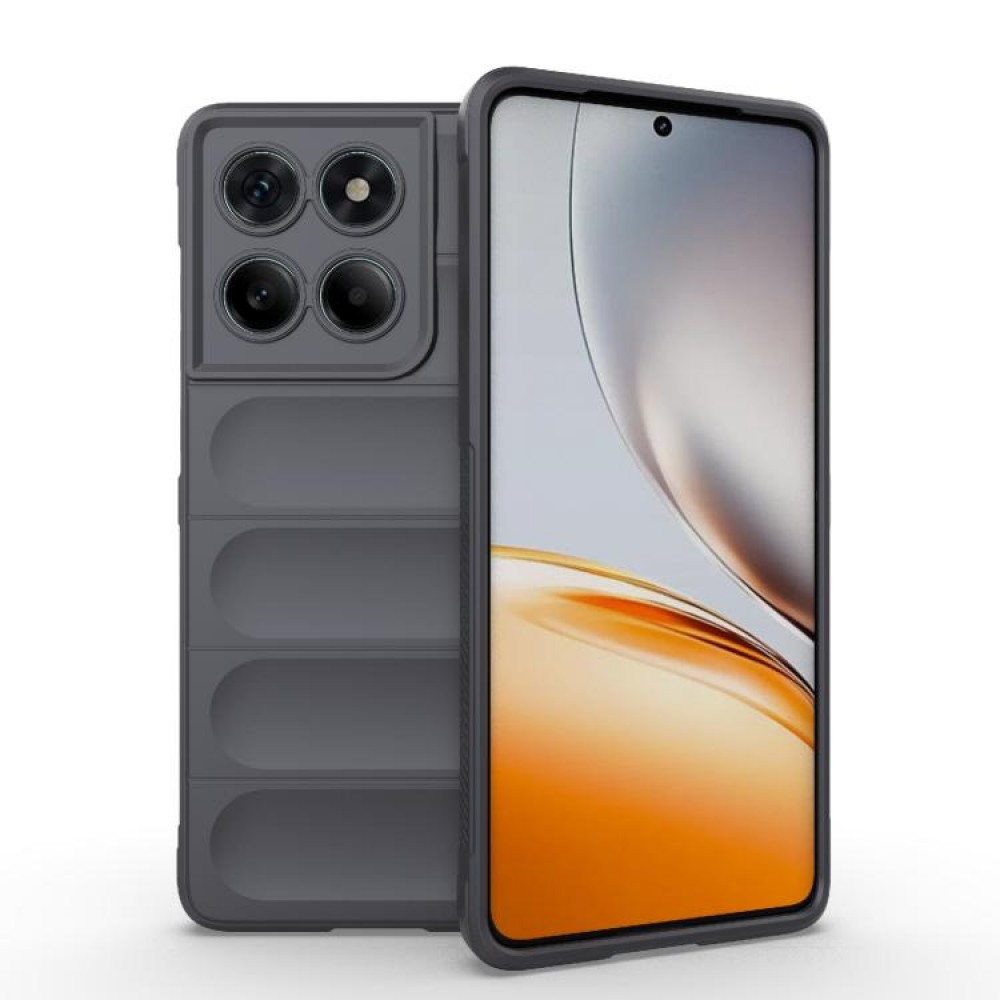 Θήκη πλάτης σιλικόνης Magic Shield TPU για το Motorola Moto 60 Fusion 5G Dark Grey