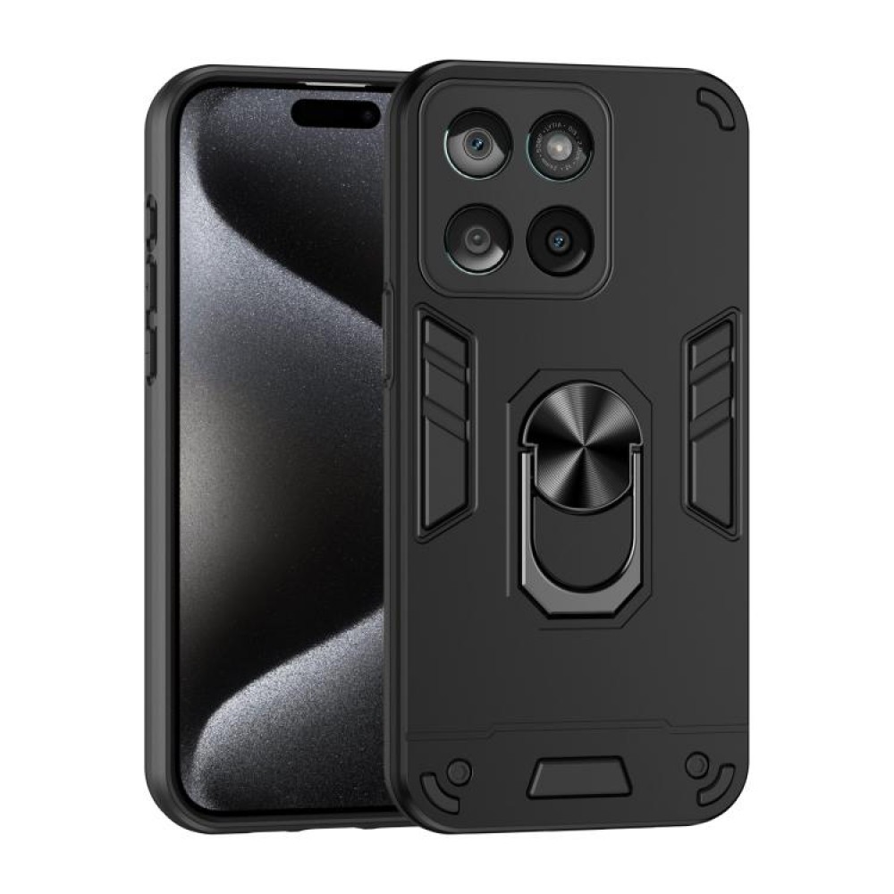 Θήκη armor με ring για το Motorola Moto 60 Fusion 5G Black