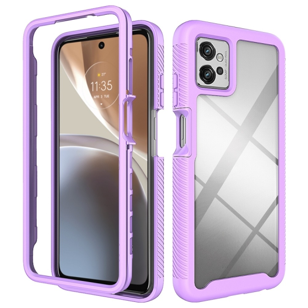 Θήκη προστασίας 360 PC-TPU για το Motorola Moto G32 Purple