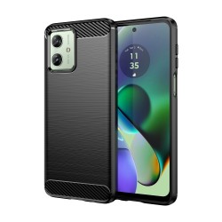 Θήκη Carbon Back Cover Σιλικόνης για τo Motorola Moto G54 5G Black