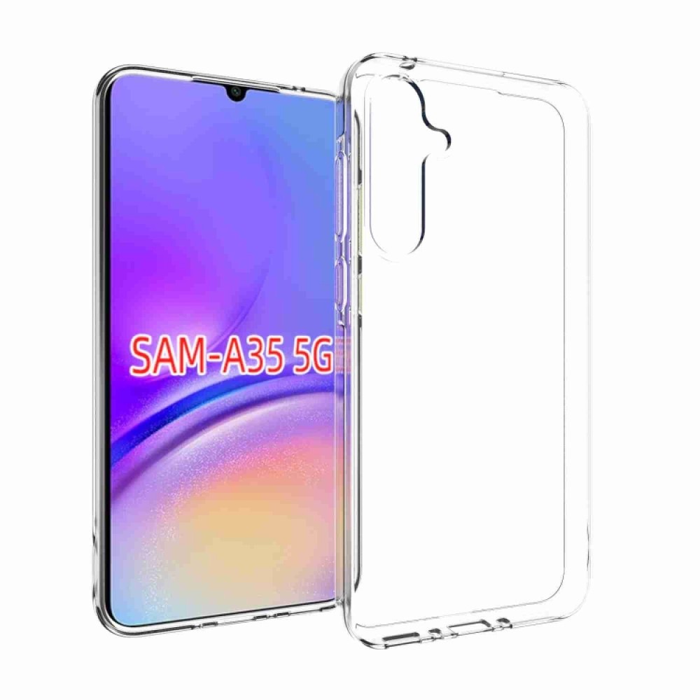 Θήκη πλάτης σιλικόνης TPU για το Samsung Galaxy A35 Διάφανη