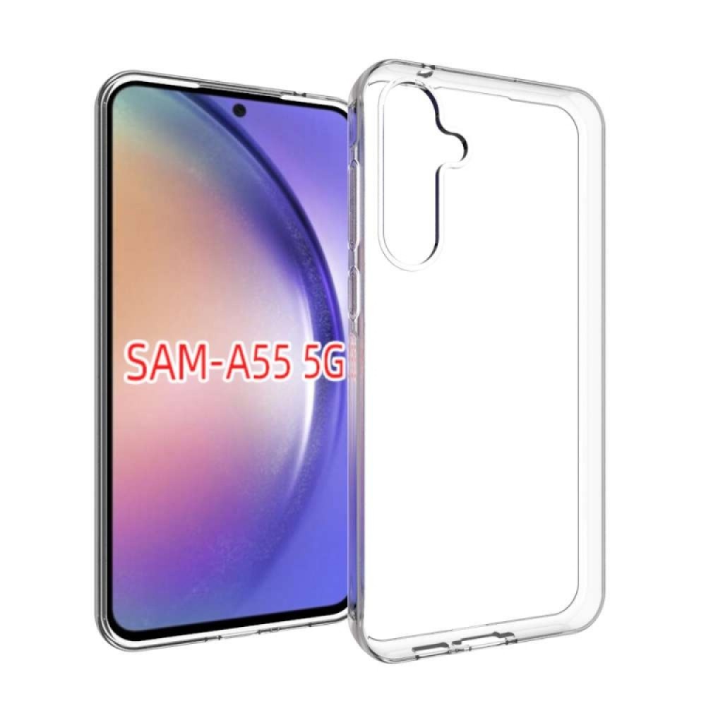 Θήκη πλάτης σιλικόνης TPU για το Samsung Galaxy A55 Διάφανη