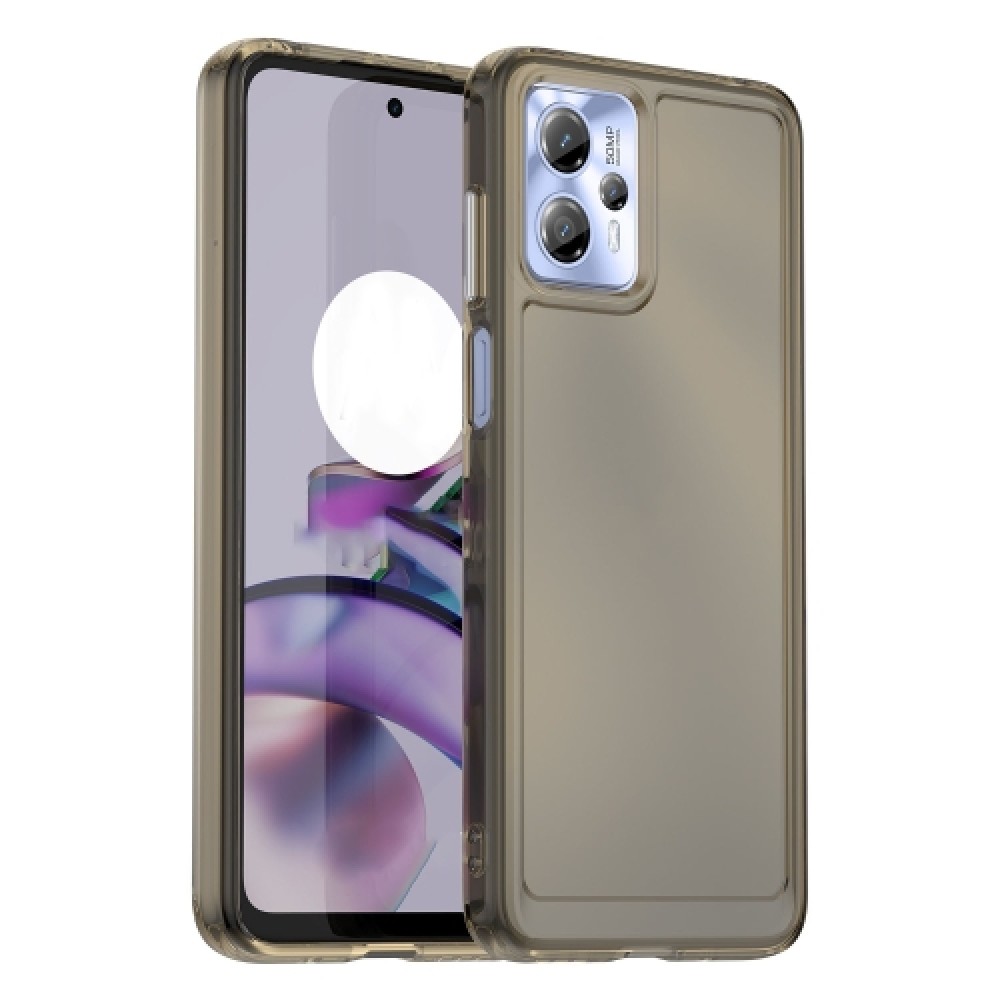 Θήκη πλάτης σιλικόνης TPU Candy Series για το Motorola Moto G23 Transparent Grey