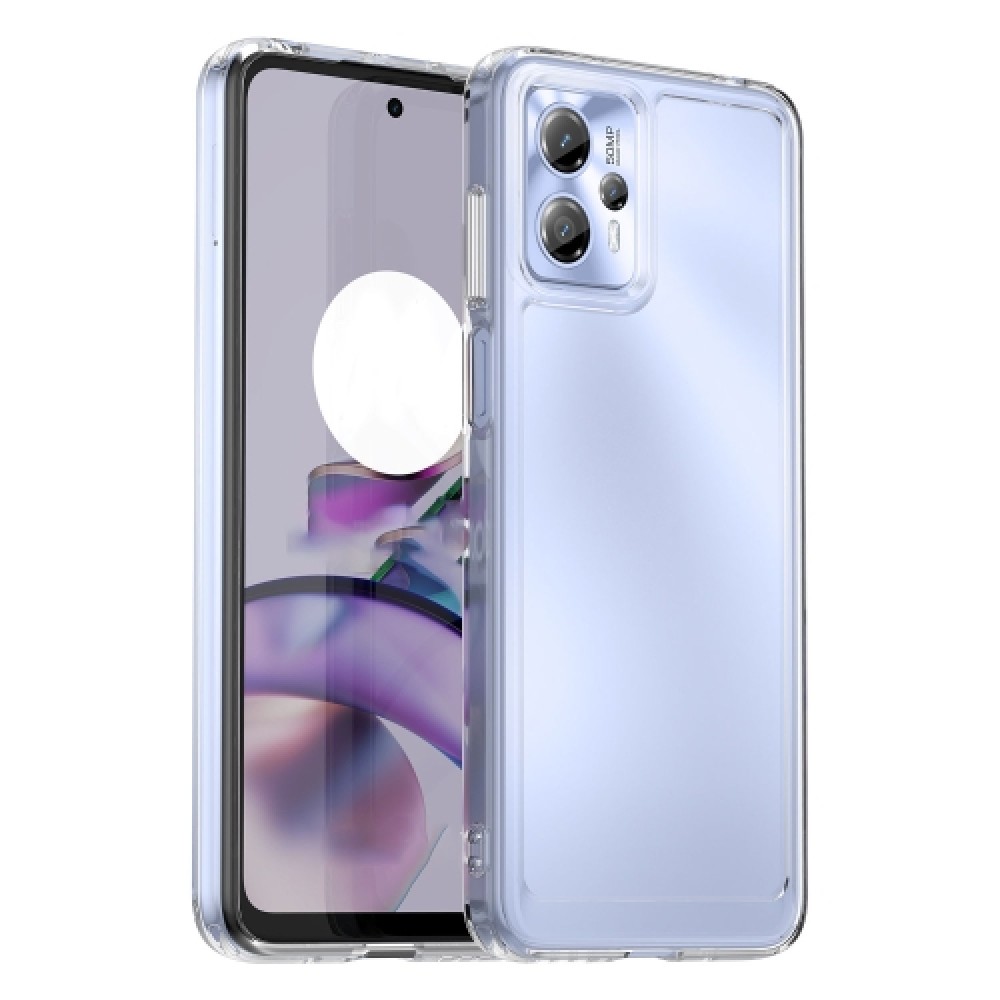 Θήκη πλάτης σιλικόνης TPU Candy Series για το Motorola Moto G23 Transparent