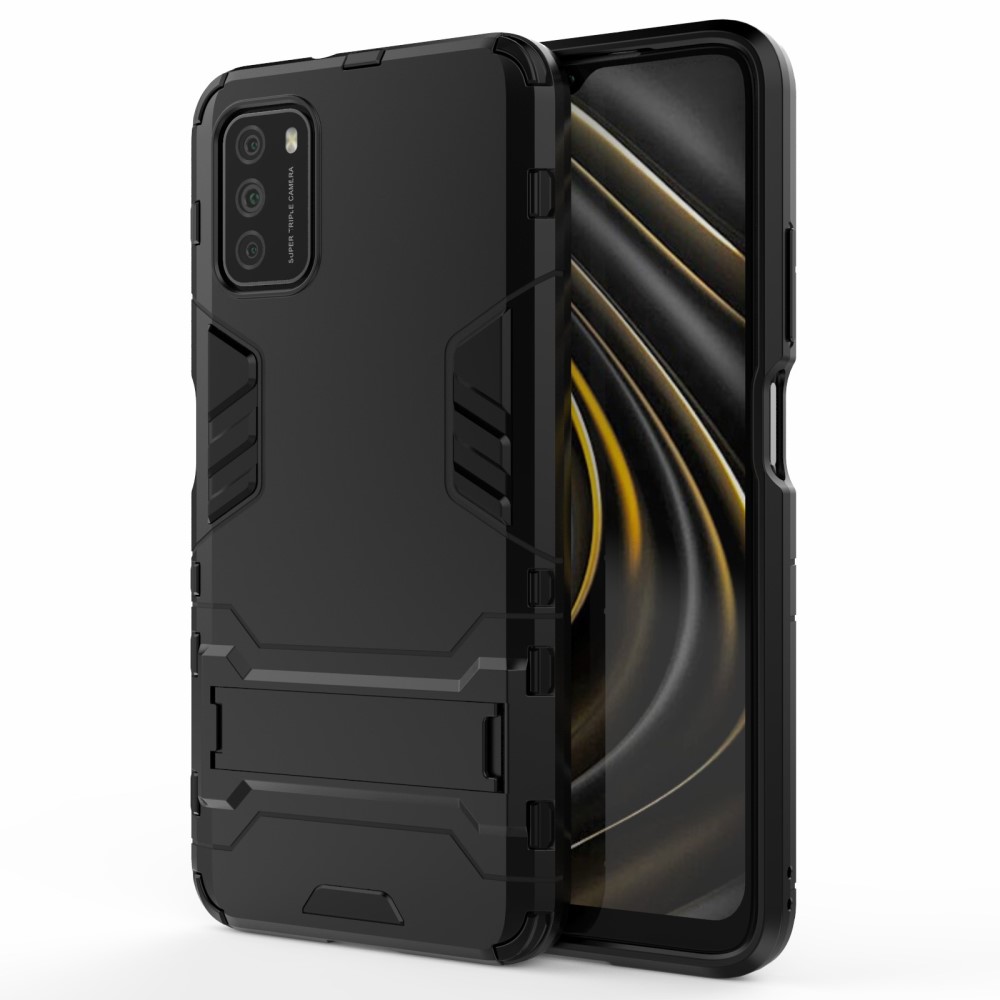 Θήκη Πλάτης Armor με Kickstand για το Xiaomi Poco M3- Black
