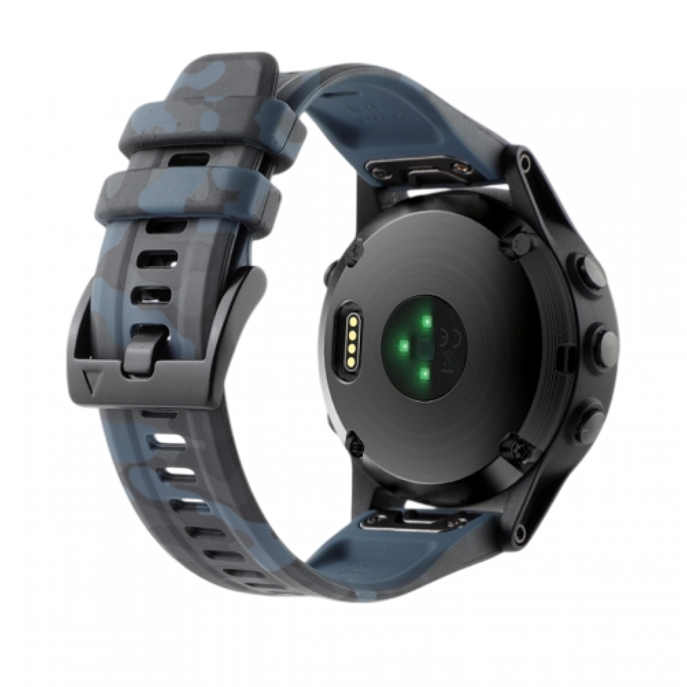 Λουράκι σιλικόνης για το  Garmin Fenix 5/5 Plus/6/6 Pro/Forerunner 935/945/Quatix 5/Instinct (Camouflage Rock Cyan)