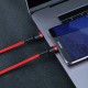 Καλώδιο Γρήγορης Φόρτισης Baseus Cafule Cable CATKLF-G09 Type-C 3A PD 2.0 Flash Charging - Type-C to Type-C 1M - Red