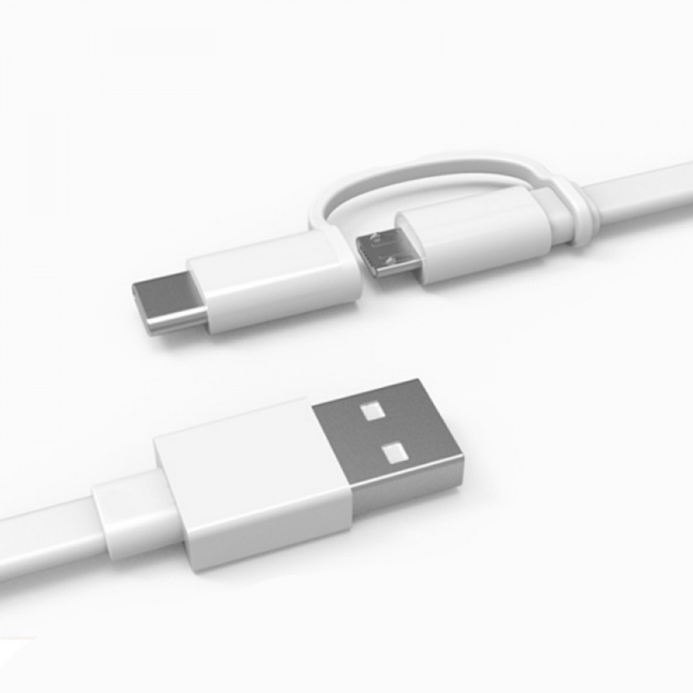 Huawei Flat USB to Type-C/micro USB Cable 1.5m (04071417) White