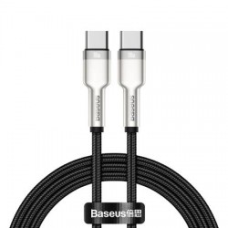 Baseus Καλώδιο USB-C σε USB-C Cafule Metal Braided, 100W, 1m (CATJK-C01) Black