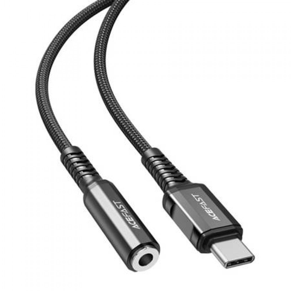 Acefast C1-07 Μετατροπέας 18cm USB-C male σε 3.5mm female Black