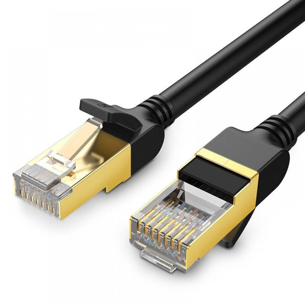 Ugreen NW107 F/FTP Cat.7 Καλώδιο Δικτύου Ethernet 10m Μαύρο 11273