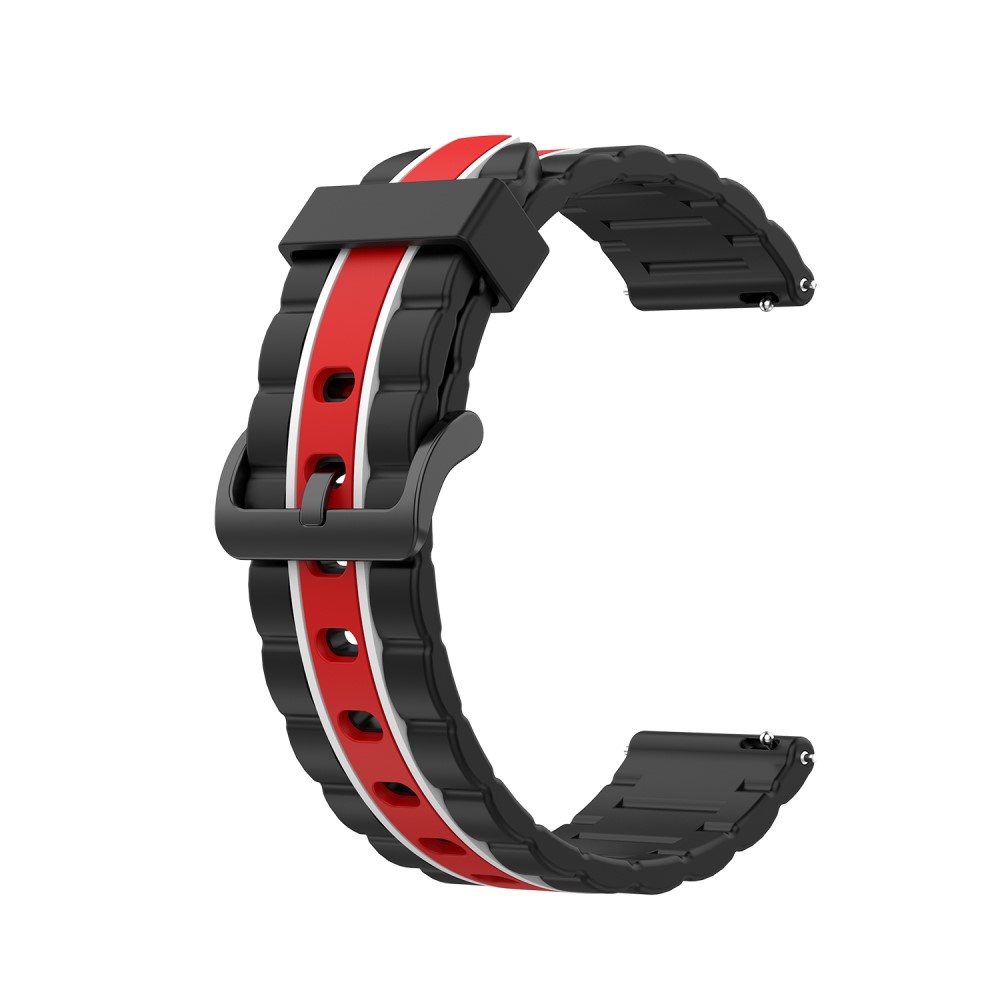 Λουράκι σιλικόνης wave για το Galaxy Watch 42mm - Black/White/Red