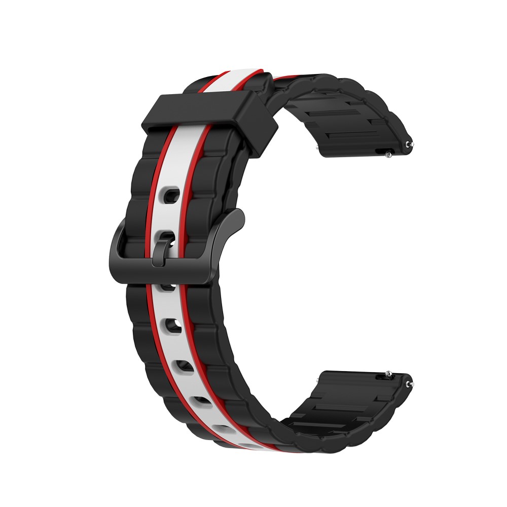 Λουράκι σιλικόνης wave για το Galaxy Watch 42mm - Black/Red/White