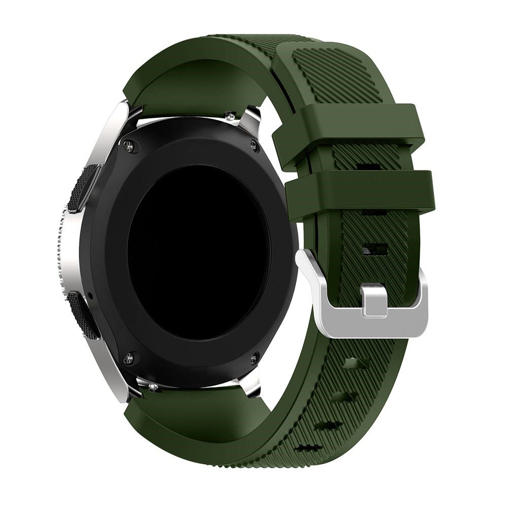 Twill Texture Λουράκι σιλικόνης για το Samsung Galaxy Watch 46mm/GEAR S3 CLASSIC / FRONTIER / Watch 3 (45mm) - Army Green
