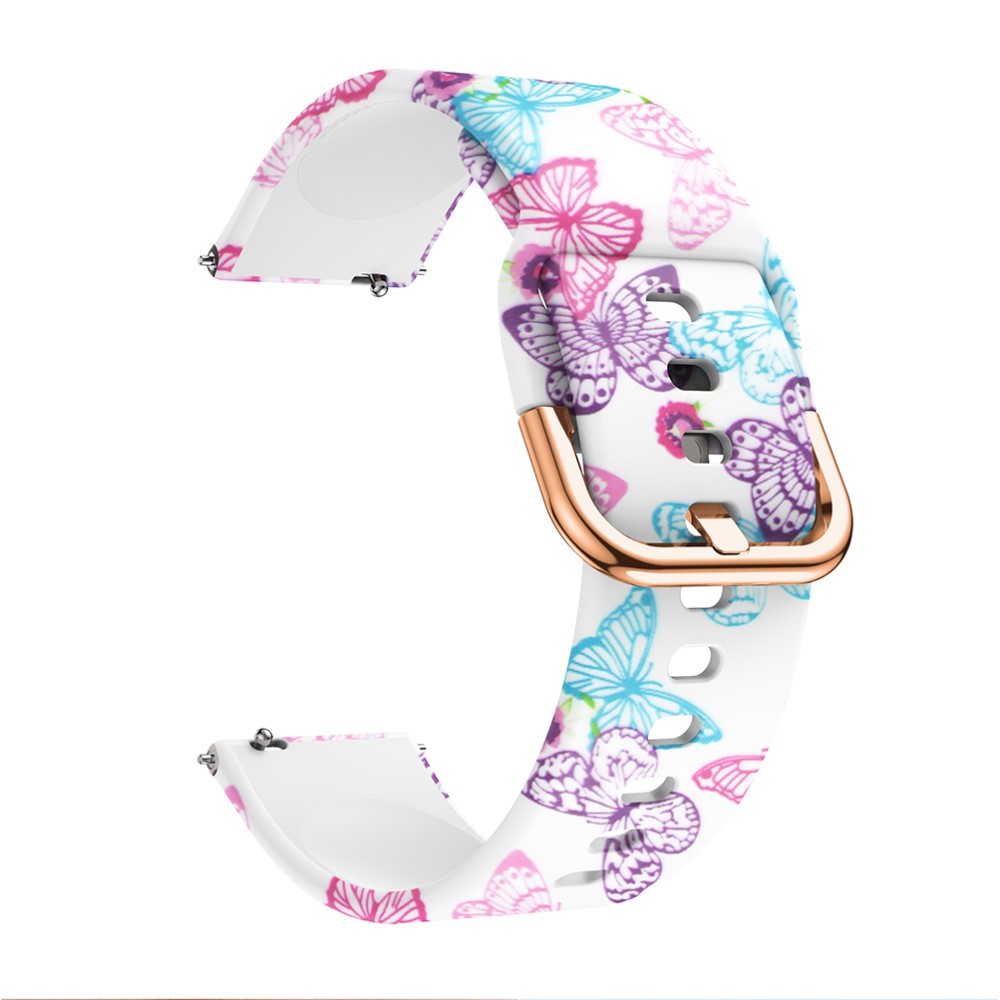 Λουράκι Σιλικόνης για το Galaxy Watch 46mm/GEAR S3 CLASSIC / FRONTIER / Watch 3 (45mm)-Vivid  Butterfly