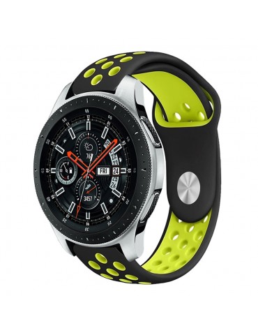 Tech-Protect Softband για Samsung Galaxy Watch 46mm/GEAR S3 CLASSIC / FRONTIER / Watch 3 (45mm) Black/Lime