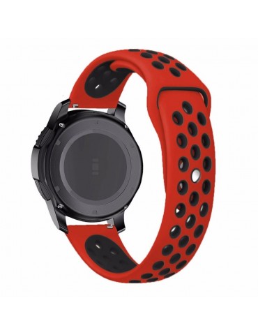 QuickFit Softband Black/Grey Huawei Watch GT /GT 2 (46mm)/GT Active/Honor Magic/Watch 2 - Red/Black OEM