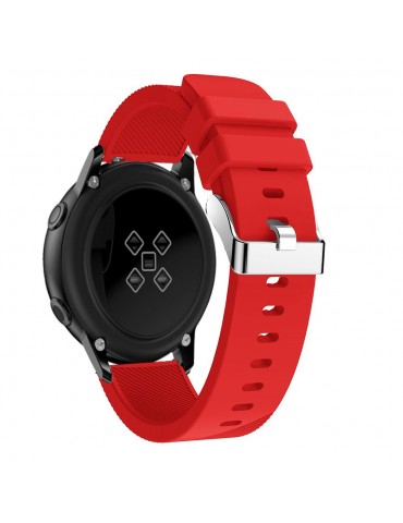 Twill Texture Λουράκι σιλικόνης για το Samsung Galaxy Watch 42mm - Red