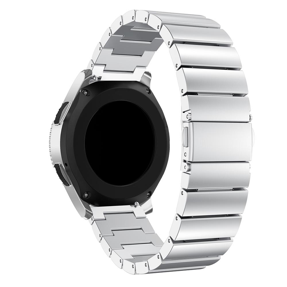 Λουράκι stainless steel bracelet με butterfly buckle για το Galaxy Watch 46mm/GEAR S3 CLASSIC / FRONTIER / Watch 3 (45mm) - Silver