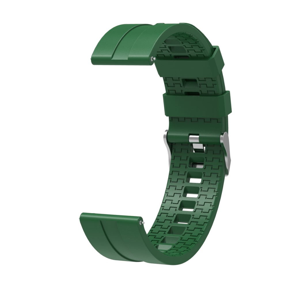  Λουράκι σιλικόνης  hexagon για το Huawei Watch GT/GT 2 (46mm)/ GT 2e /GT Active/Honor Magic/Watch 2 Classic- Army Green