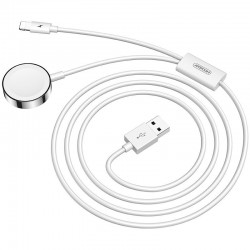 Joyroom 2in1 wireless Qi charger for Apple Watch / USB - Lightning cable 1,5 m white (S-IW002S)