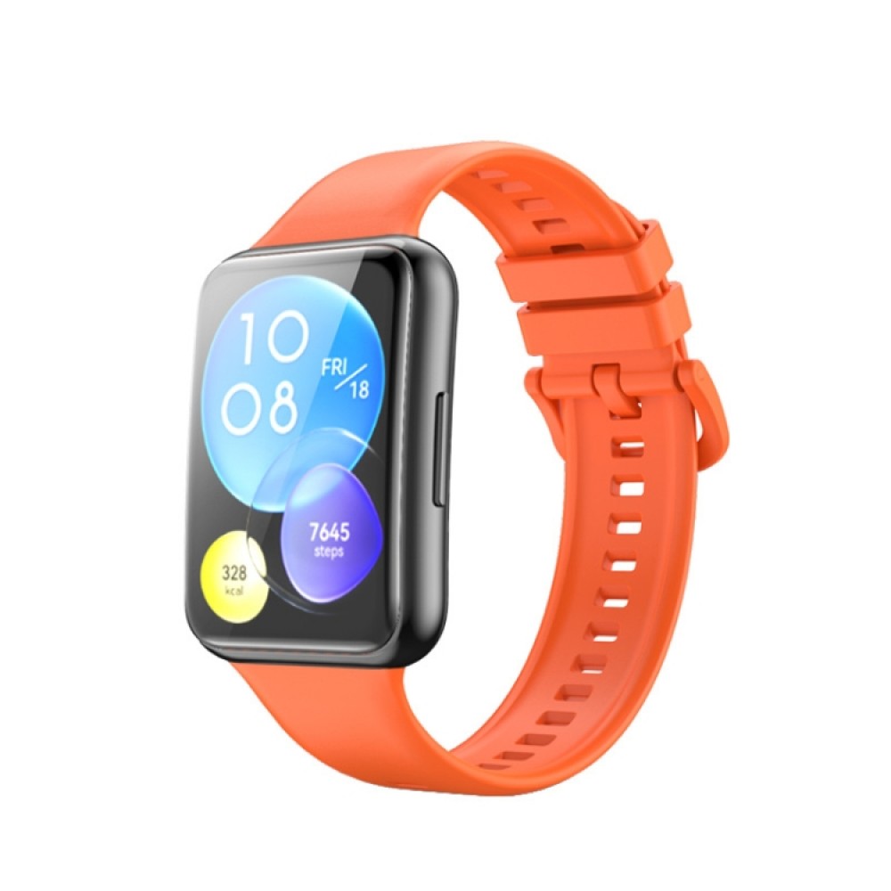 Λουράκι σιλικόνης για το Huawei Watch Fit 2 (Orange)  
