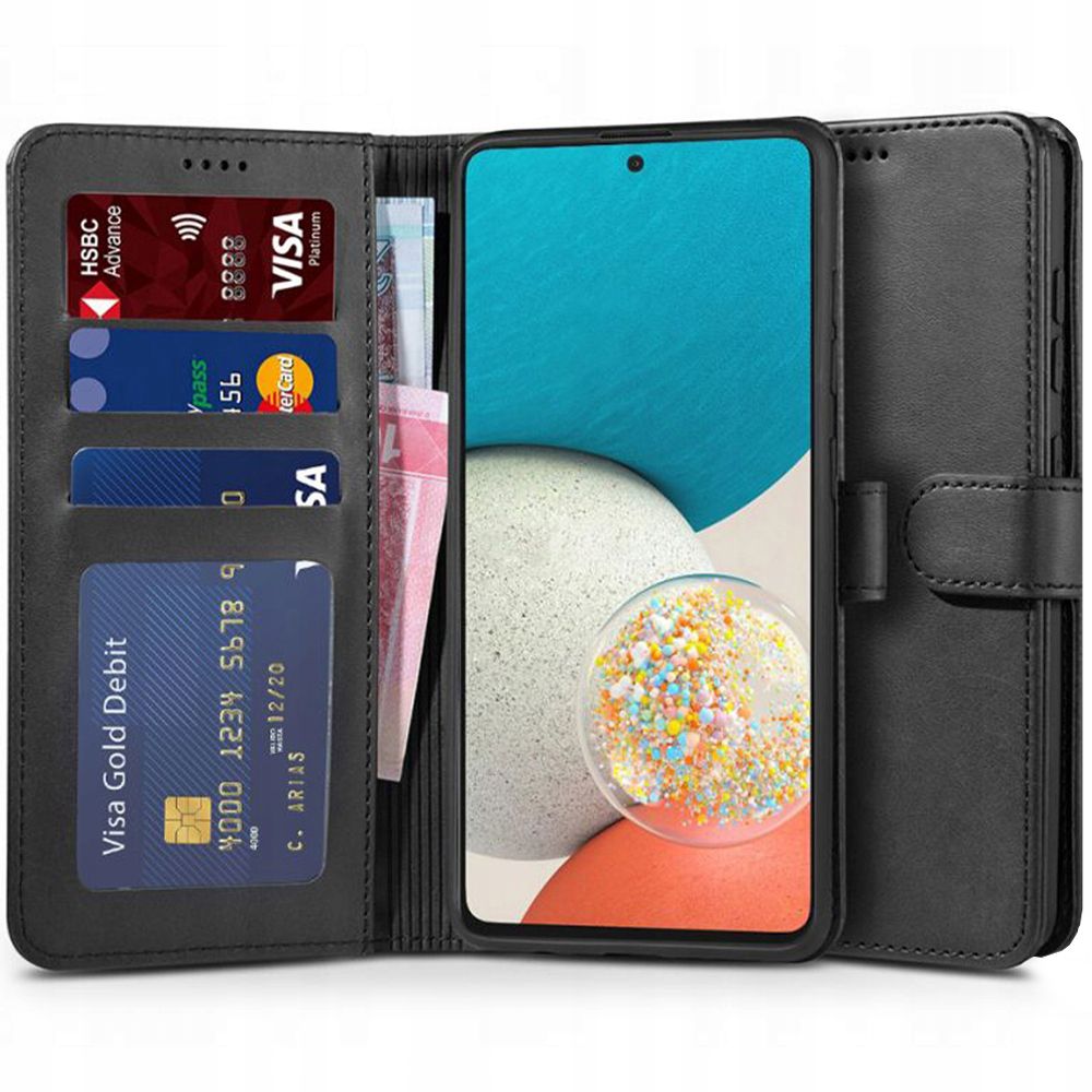 Θήκη Tech-Protect Wallet Black - Samsung Galaxy A53 5G