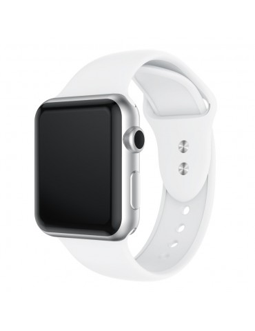 Λουράκι Σιλικόνης Λευκό (Apple Watch 42/44mm) OEM