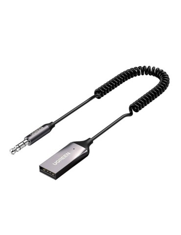 Ugreen Αντάπτορας Ήχου Bluetooth 5.0 Handsfree Car Kit Audio Receiver USB, AUX - Μαύρο