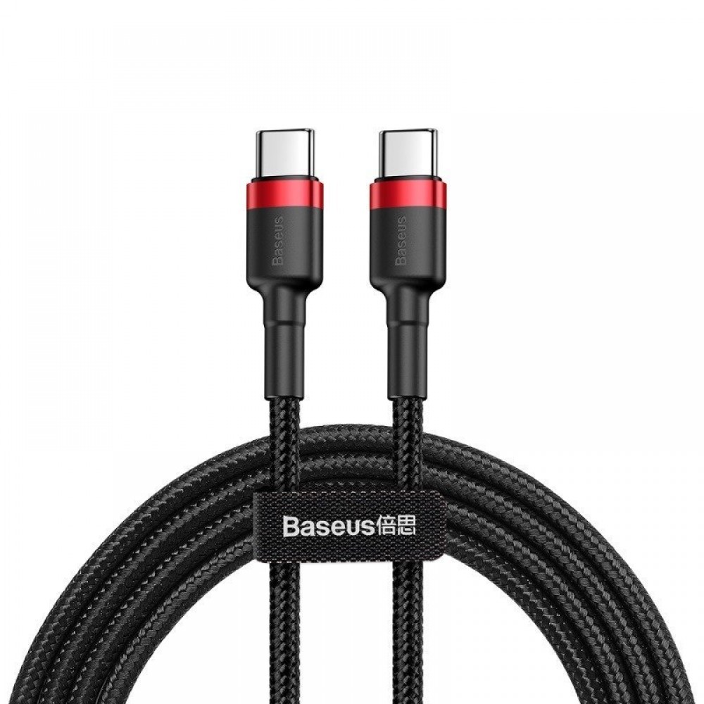 Καλώδιο USB-C PD Baseus Cable Cafule PD 2.0 QC 3.0 60W 1m (black and red)  CATKLF-G91