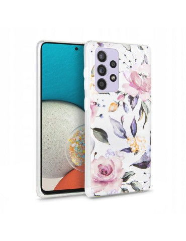 Tech-Protect Floral Back Cover Σιλικόνης White (Galaxy A53)