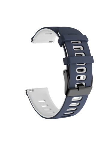 Dual-color λουράκι σιλικόνης για το Realme Watch S- Dark Blue/White