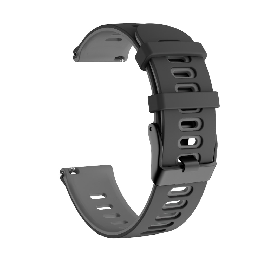 Dual Color λουράκι σιλικόνης για το Realme Watch 2 / Watch 2 Pro / Watch S Pro 232 - Black/ Grey